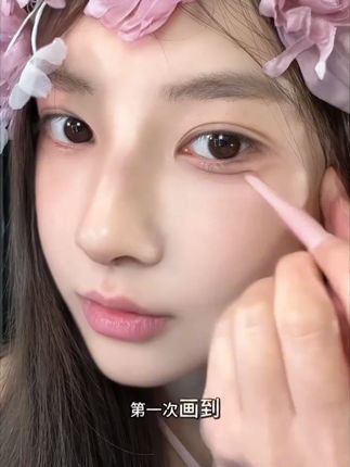 没有哪个新手能拒绝这样简单的卧蚕笔呀哈哈! #化妆 #美妆分享