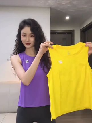 素速女款夏季外穿速干健身跑步运动背心高弹亲肤透气修身无袖上衣 #背心 #速干背心 #运动背心 #运动穿搭 #混搭的夏天跟我穿