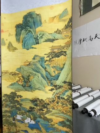 桃源仙境图-名家字画-博物馆级别文创-客厅玄关山水花鸟人物 #上热门 #国画 #原创作品 #治愈 #传统艺术