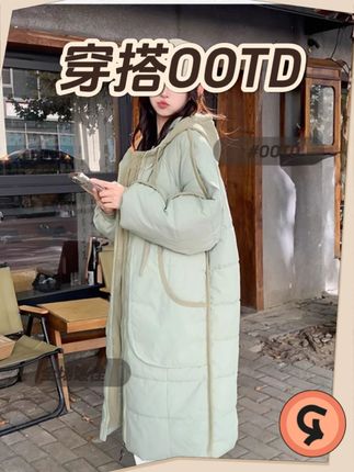 oversize面包服棉衣棉服女冬季外套中长款加厚棉袄新款 #穿搭 #时尚 #轻奢女装 #小个子穿搭 #每天都要美美哒