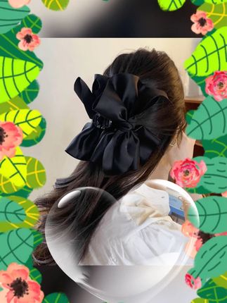 #人鱼泡沫抓夹 #不规则 #蝴蝶结 #鲨鱼夹 #甜妹 人鱼泡沫网红不规则大号蝴蝶结抓夹甜妹鲨鱼夹优雅公主头抓夹发饰