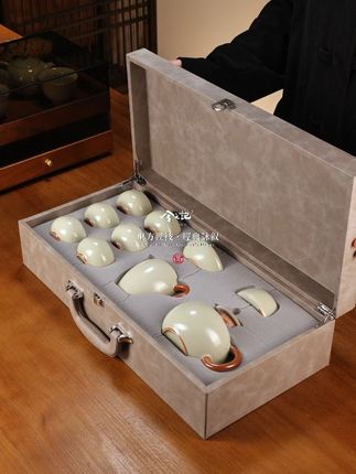 送长辈茶礼清单!这份真的超显心意~ #茶器之美 #米黄汝窑 #茶具套装 #兮元记 #礼物推荐