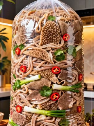 家人们,内蒙羊杂现在厂家冲销量了,价格很合适。都是新鲜真材实料,肉质细嫩,原汁原味,开水煮几分钟,倒入调味料都可以了,汤鲜味美。多样吃法,做爆炒羊杂,羊杂面,羊杂粉都不错。都好吃,好吃不油腻。#羊杂  #妈呀太香了  #来一碗热乎乎的羊杂汤吧  #快来一起尝个鲜  #地方特色美食