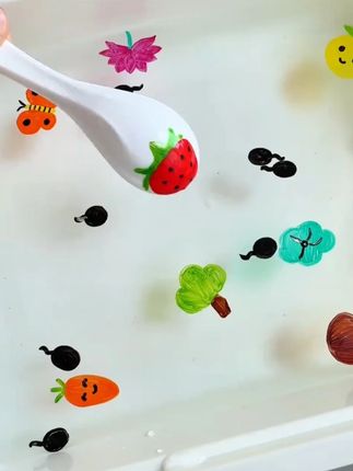 图画还能这么玩?! #简笔画 #新奇 #漂浮笔 #画画 #画笔