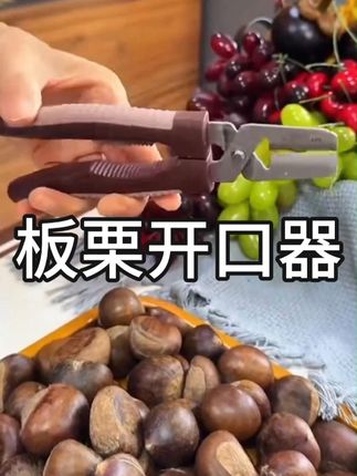 栗子剪壳剥栗夹子不锈钢坚果钳子工具生板栗开口器刀#吃货必备 #种草好物 #板栗 #板栗开口器 #开口器