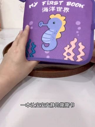 爱贝迪拉撕撕书宝宝粘贴早教布书手撕不烂可啃咬魔术贴玩具安静书#魔术贴玩具 #魔术贴 #安静书 #撕撕书 #撕撕书早教