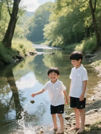 宝宝的夏日 polo 衫,棉柔透气像云朵。小翻领衬得超精神,跑跳玩耍不勒身。舒适又好看,妈妈闭眼入~!#夏季必备#面料舒适透气#速干衣#冰丝套装#polo衫