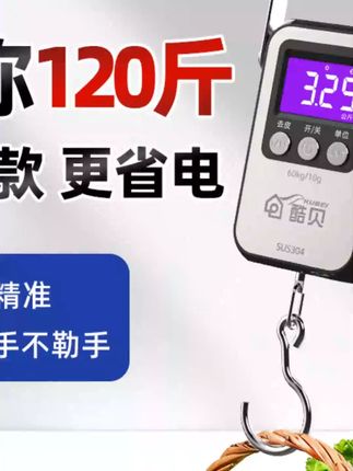 高精度手提电子秤小型快递称鱼器重便携式家用商挂钩弹簧行李公斤#手提电子秤 #高精度秤 #便携式秤 #家用电子秤 #商用电子秤