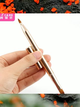 J双头唇笔刷口红刷小迷你伸缩带盖防尘化妆师用画唇膏刷子女便 #美妆种草 #新手化妆品推荐 #平价彩妆