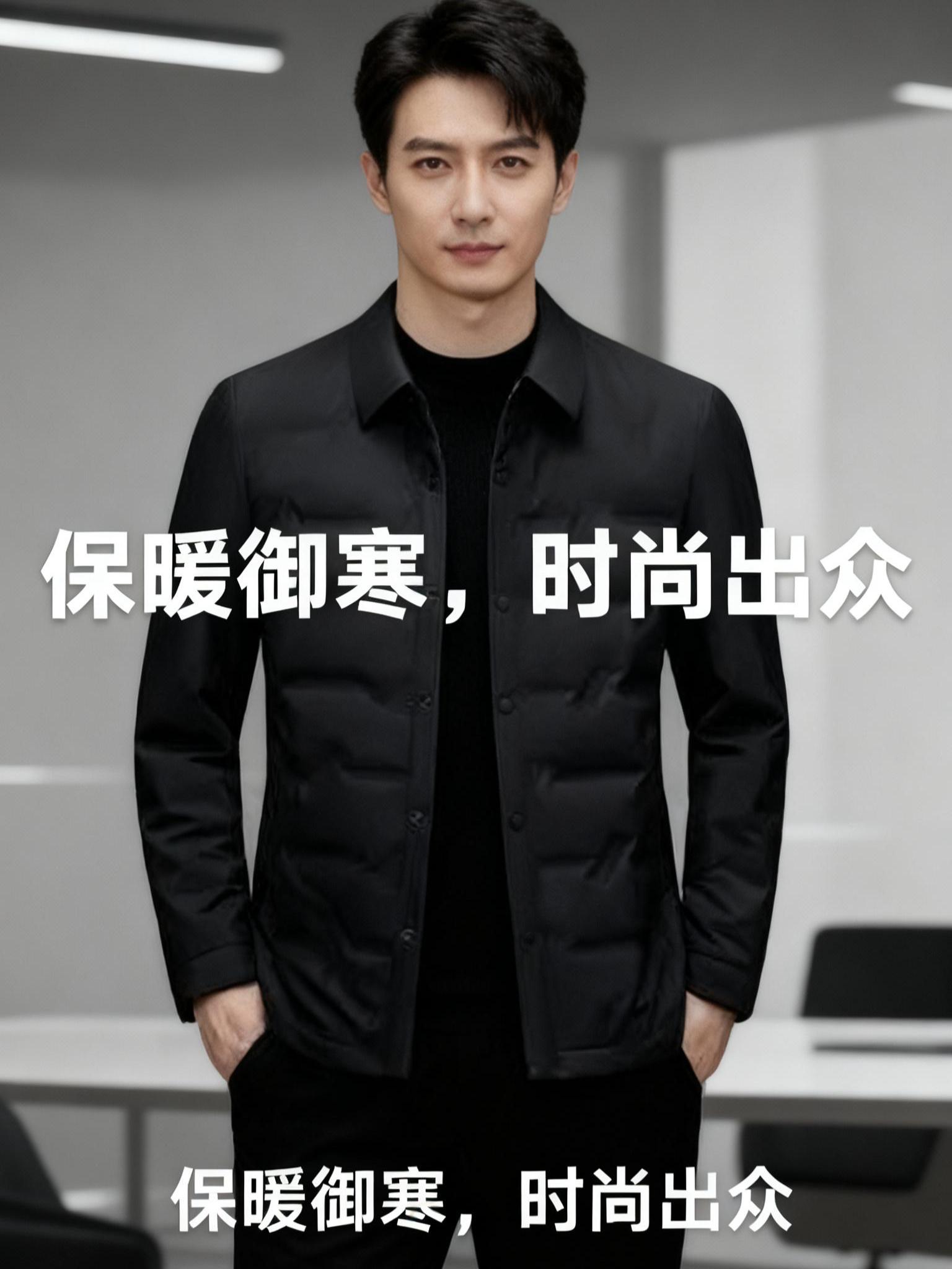罗蒙轻薄短款羽绒服男加厚保暖休闲夹克。男士秋冬季新款修身外套男#品质男装 #超便宜超划算 #品质男装 #商务休闲 #男士外套 #羽绒服