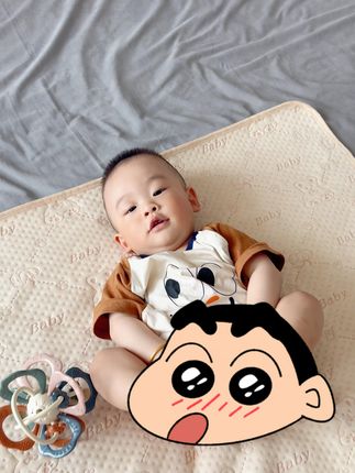 可以从出生用到戒纸尿裤的一款高品质#隔尿垫 柔软亲肤,可反复水洗不起球不变形#待产包 #新生儿用品 #彩棉隔尿垫