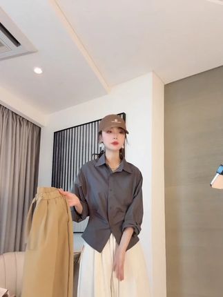 2025秋季 正品 韩国 店主自留款松紧腰休闲显瘦百搭阔腿裤 #显瘦穿搭 #显高显瘦显腿长 #穿出高级感 #品质女装