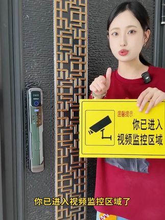 智能门锁,内外双摄,支持人脸识别,指纹,掌纹,密码,磁卡,钥匙跟视频通话手机远程开锁#智能锁指纹锁#智能锁#指纹锁