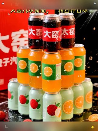 #巨好喝巨划算 大窑汽水又又出新品了!新品上新就是大羊毛,有橙汁荔爱等四个口味 每个都让人沦陷 气泡十足,巨过瘾 夏日炎炎 烧烤火锅的好搭子#果汁 #大窑汽水 #解腻饮料