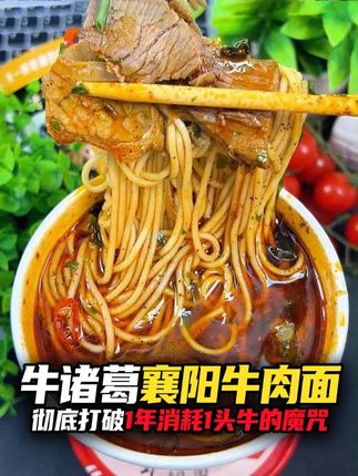 仅凭一己之力,打破一年消耗1头牛的魔咒 #方便面 #襄阳牛肉面 #零食推荐