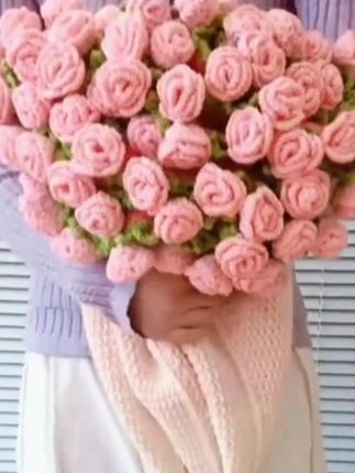 可变花束毯子毛线钩织玫瑰花束送女友浪漫礼物#花束 #花束毯子 #好物推荐🔥 #手工编织 #手工diy