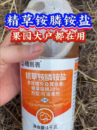 20%精草铵膦铵盐除草剂桶装精草铵磷果园强力杂草除草烂根剂正 #农业种植#三农#除草剂#农资肥料#精草铵膦铵盐