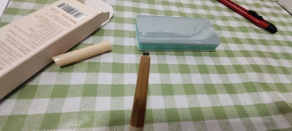淑合砍刀眉笔自动免削硬芯线条野生眉笔化妆师推荐防水防汗眉笔