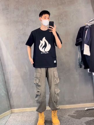 男生夏季工装裤穿搭 短袖工装裤马丁靴 #穿搭 #男生穿搭 #重头来过男装 #夏季穿搭 #工装裤穿搭