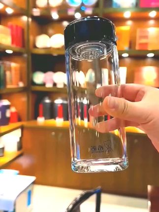 希诺新款单层玻璃杯,杯身加厚稳固,莲花滤网隔渣顺畅,喝水方便。透亮易清洗,喝茶赏茶不闷茶,实用性强#希诺玻璃杯