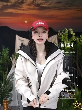 三合一两件套/单外套男女户外防风保暖外套登山服G#户外 #登山 #登山服 #登山服冲锋衣 #户外衣服
