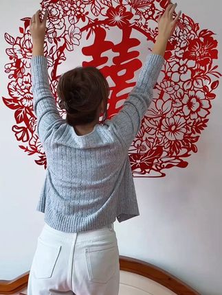 婚房我选的这个大喜字真的太大气了,简单又好看~ #结婚 #婚房布置喜字装饰 #备婚日记 #婚房 #婚房布置用品