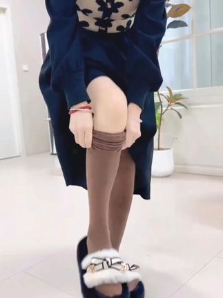 加长到大腿根长筒袜女秋冬款微压过膝防滑保暖长袜