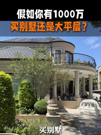 假如你有1000万,买别墅还是大平层?#庭院设计 #花园设计 #别墅装修 #上海庭院设计 #庭院施工