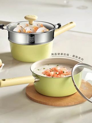 宝宝辅食轻松做!这款小奶锅还能免费退哦~ 宝宝吃粥、喝牛奶总担心烫嘴?这款锅具能保温又不会太烫!