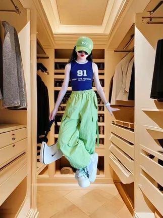 女童工装裤#速干休闲裤 #女童裤子 #儿童阔腿裤 #高品质童装 #生女儿就是用来打扮的
