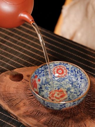 景德镇陶瓷老陶泥开片红运当头普洱杯个人男女专用主人杯手工茶杯 景德镇陶瓷老陶泥开片红运当头普洱杯个人男女专用主人杯手工茶杯#器物之美 #茶具 #青花瓷 #茶器之美 #茶具好物推荐