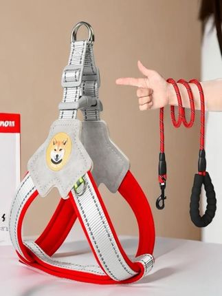 狗狗牵引绳背心式宠物胸背带遛狗绳中小型柴犬柯基比熊泰迪狗链子#新手养宠 #萌宠好物 #萌宠日记