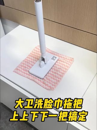 大卫拖把夹布拖把洗脸巾拖把自动夹干湿两用拖地家用免手洗小拖把#大卫拖把 #夹布拖把 #干湿两用 #免手洗拖把 #家用拖把