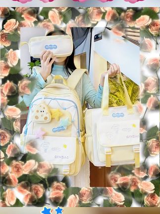 #初中生书包 #女生可爱 #三到六年级 #大容量 #轻便双肩 高颜值书包女生初中生小学生三到六年级大容量可爱轻便双肩包背包