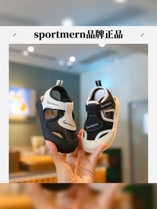 奇诺鼠童鞋|男童凉鞋|sportmern官方旗舰店|婴儿学步 #学步鞋 #宝宝鞋子 #品牌童鞋 #宝宝鞋 #软底软面穿上超舒服 Sportmern网面软底学步鞋透气防水童包防滑夏季小童女童凉鞋婴儿