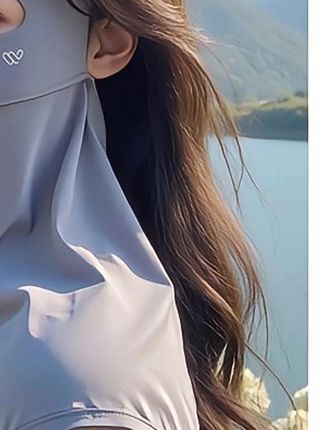 全脸防晒面罩女长款口罩防紫外线UPF50+冰丝脸基尼护颈一体#面罩 #防晒面罩 #长款面罩 #护颈面罩 #冰丝面罩