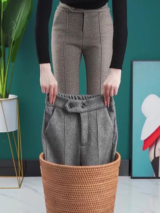 2025秋冬新款!亿变公主毛呢喇叭裤,韩版时尚来袭! #新款毛呢裤 #高腰微喇裤 #秋冬毛呢裤 #秋冬新款 #韩版女裤