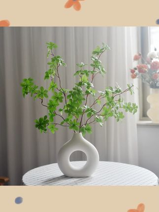 吊钟绿色仿真植物摆件餐桌玄关客厅装饰艺术手工逼真新款道具书房#仿真植物 #吊钟摆件 #家居装饰 #餐桌摆件 #书房装饰