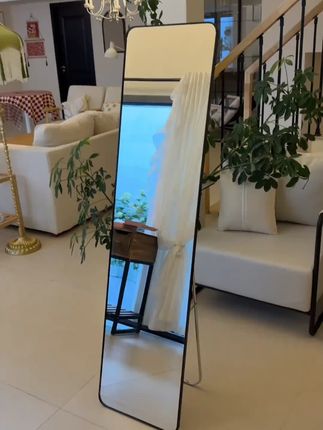 全身落地镜子网红圆角穿衣镜家用试衣镜卧室穿衣学生宿舍服装店#落地镜子 #网红穿衣镜 #家用试衣镜 #圆角镜子 #卧室好物