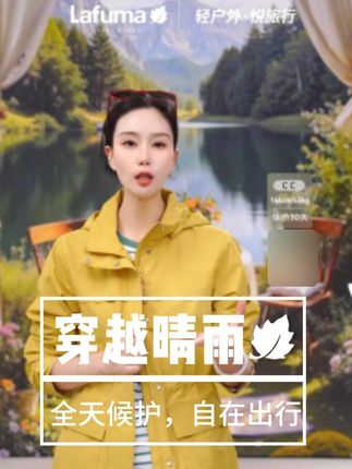 风雨来袭,一衣立挡;冲锋在前,护你周全;透气不闷,自在畅行。#户外穿搭 #今天穿什么 #lafuma