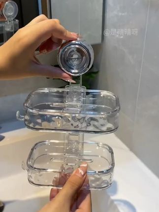 这种吸盘的肥皂盒就是特别方便,想吸哪里吸哪里,还特别的牢固,换位置也不留胶 #吸盘肥皂盒 #肥皂盒 #卫生间好物