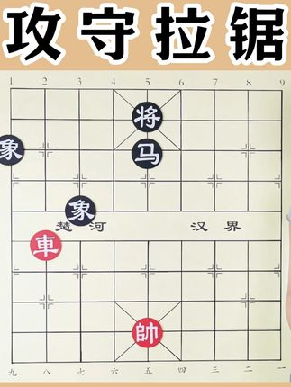 单车战马双象:象棋残局的攻守拉锯,拆招见功底 #dou来运动吧 #中国象棋 #象棋解说 #象棋高手 #象棋残局