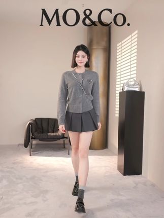 MO&CO.秋新款毛织外套 #moco酷女孩 #专柜品质 #高级感穿搭 #品牌女装 #高智感