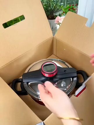 辣小娘304钢防爆高压锅家用不粘陶瓷压力锅微压锅燃气电磁炉通用#高压锅 #辣小娘 #304钢 #不粘陶瓷 #厨房好帮手