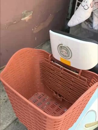 【浩贝奇】1电动车后尾车筐电瓶车摩托车置物收纳神器防水车篓