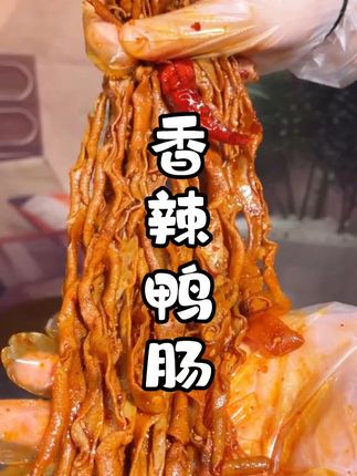 湖南特色鸭肠,越吃越辣Q弹爽口! #零食推荐 #好吃到停不下来 #吃货必备 #追剧必备 #鸭肠