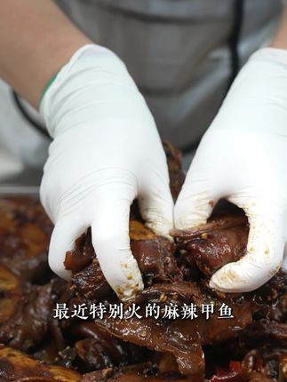 麻辣大甲鱼吃它只有0次和无数次!大的肉多吃的老爽了 #麻辣甲鱼 #美食 #甲鱼 #速食