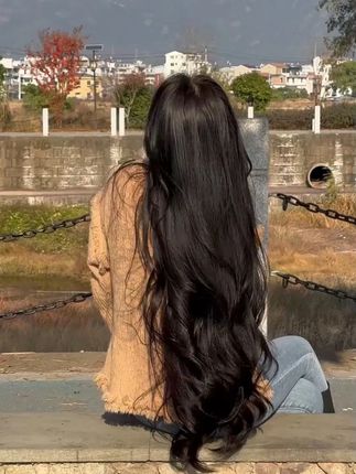 这不就是我梦寐以求的头发吗?#欧丝茵淘米水发膜用完让你的头发又顺又亮,还持久留香!#养发护发#黑长直#发膜#秋冬必备C