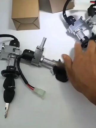 【10个】H4巧格适用于YD冠能电源锁品牌电动车套锁车锁