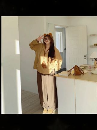 拒绝身材焦虑 #和朋友的秋季同频穿搭 #大码女装 #秋季上新 #琥珀流光 #日常穿搭分享